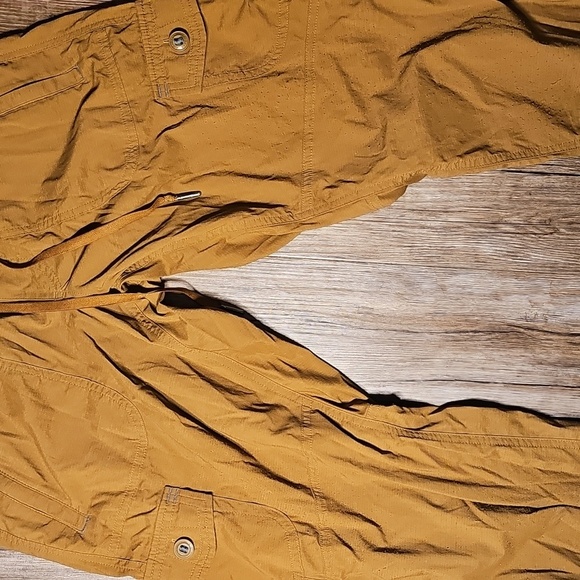 LL Bean Brown Lightweight Capri Joggers XS Petite - Picture 3 of 6